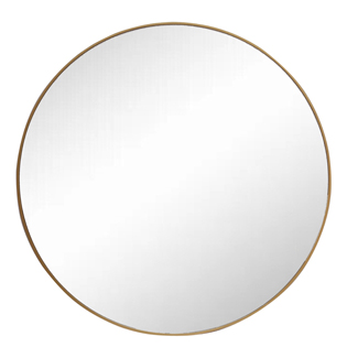 Simple Gold Round MDF Wall Mirror XRY2106-1209